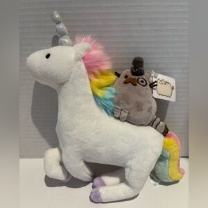 GUND Pusheen Fancy & Unicorn Magical Kitties Plush Deluxe Keychain Clip 8.5"